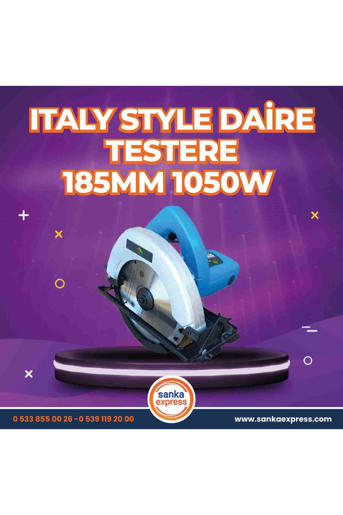 Italy Style 1050 W 185 MM Elmas Ağızlı Daire Testere