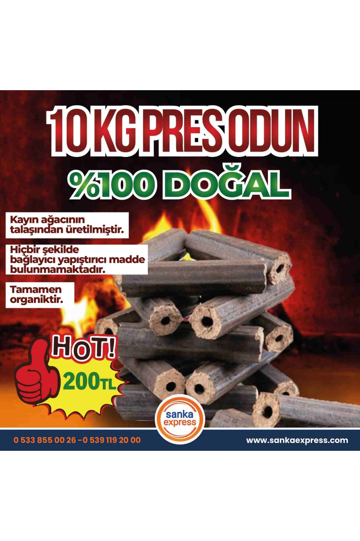 10 KG Press Odun