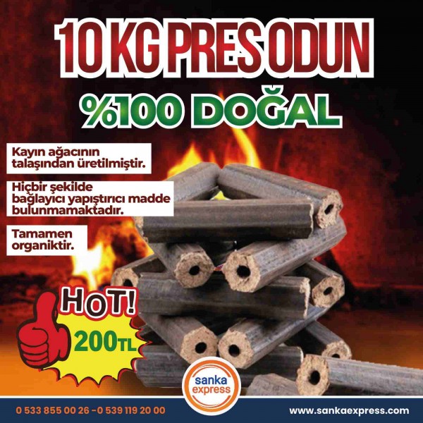 10 KG Press Odun