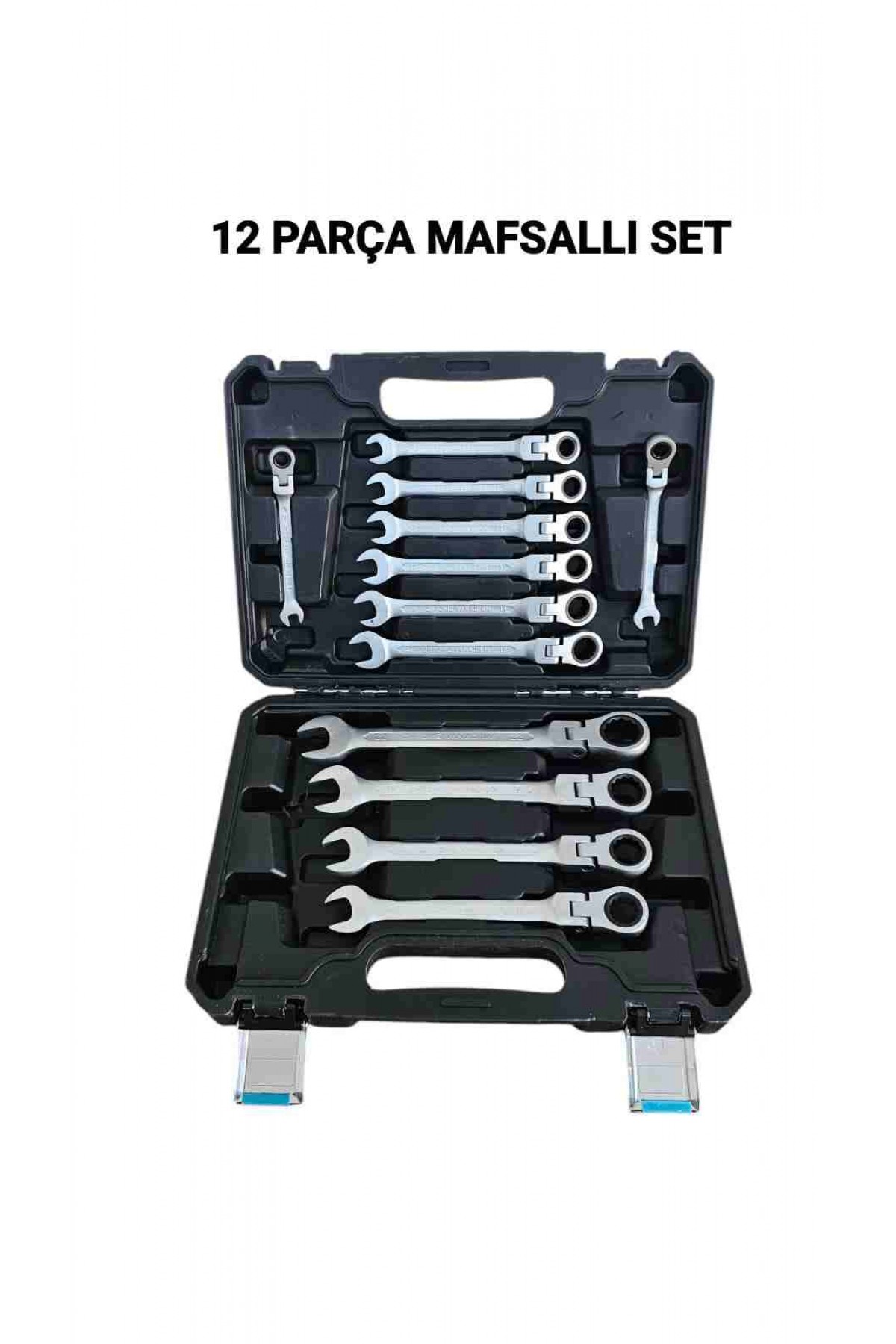 12 Pcs Mafsallı Anahtar Takımı