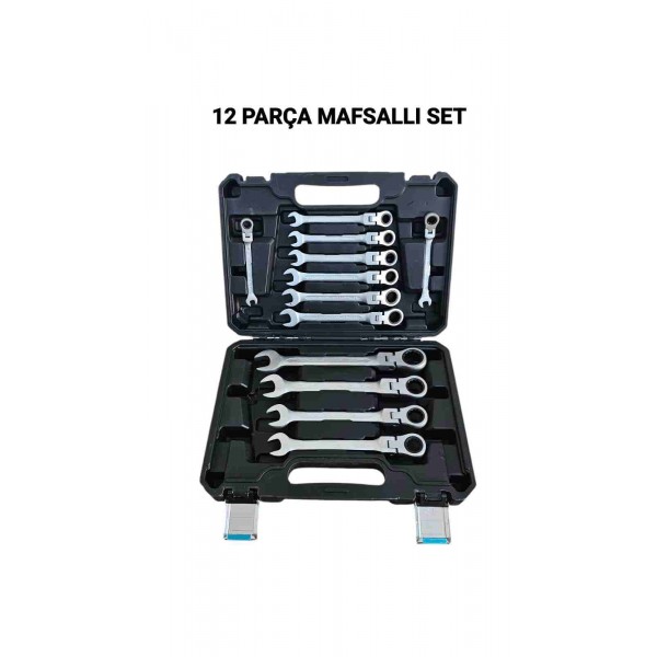 12 Pcs Mafsallı Anahtar Takımı 12 Pcs Mafsallı Anahtar Takımı