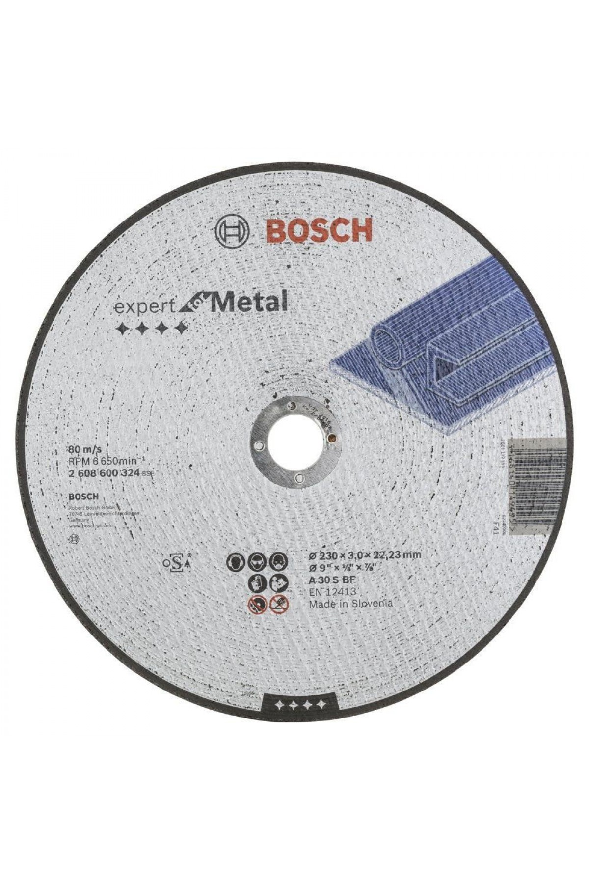 Bosch 2608600324 230x3.0 mm Düz Metal Kesici Disk